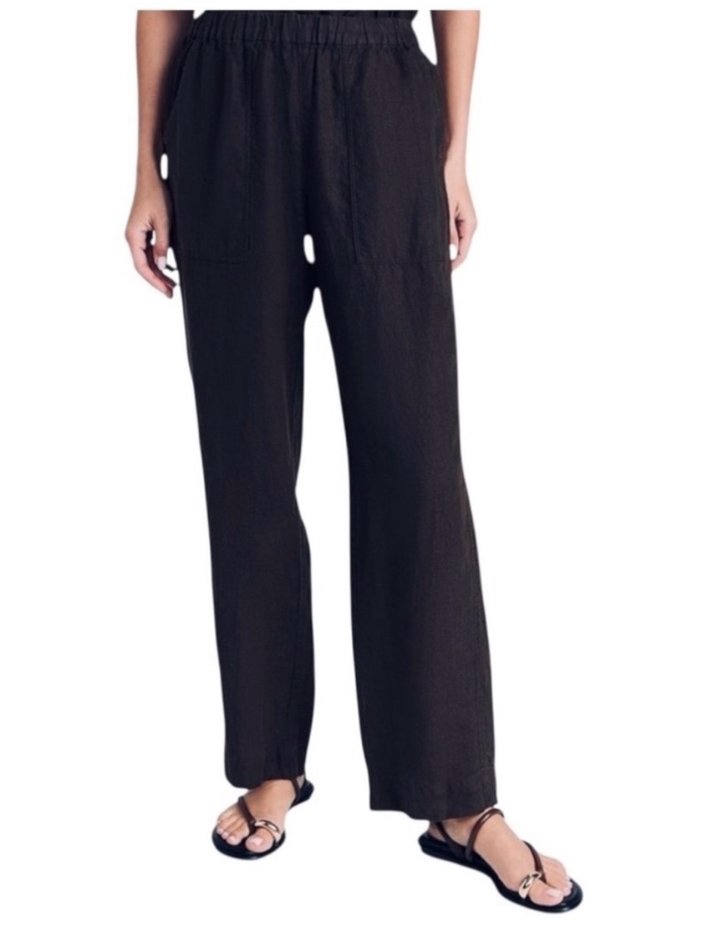 AYR The Tourist Black Linen Pants